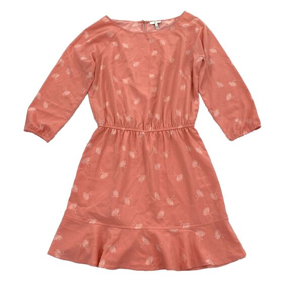 Joie Arryn B Printed Voile Mini Dess Size Small Womens Peach Pink White S - Picture 1 of 6